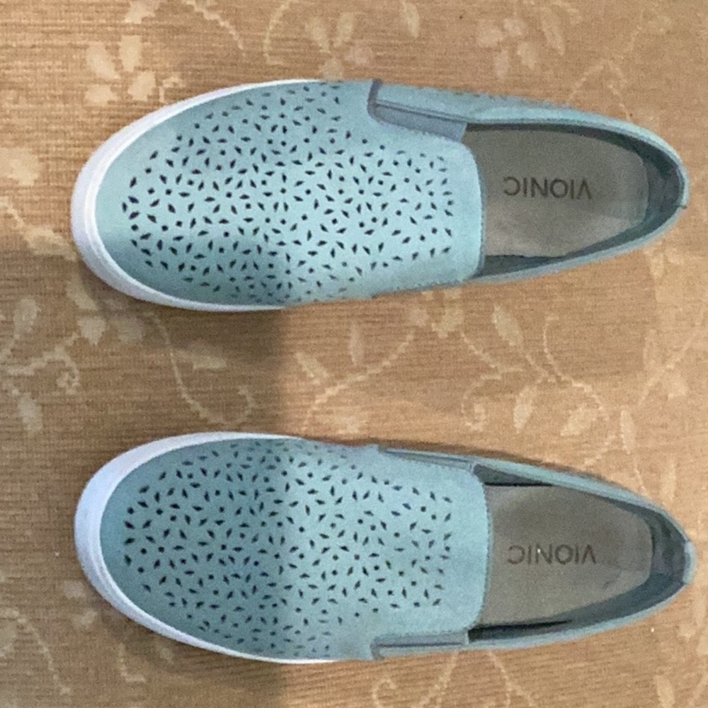 Vionic Blue Sneakers Slip-On Breathable Design